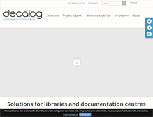 Tablet Screenshot of decalog.net
