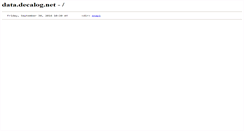 Desktop Screenshot of data.decalog.net