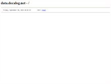 Tablet Screenshot of data.decalog.net